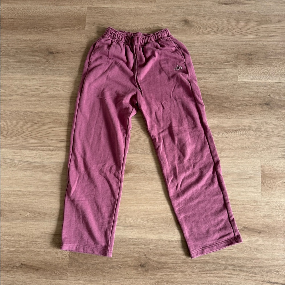 ALO YOGA ACCOLADE SWEATS XS MULBERRY